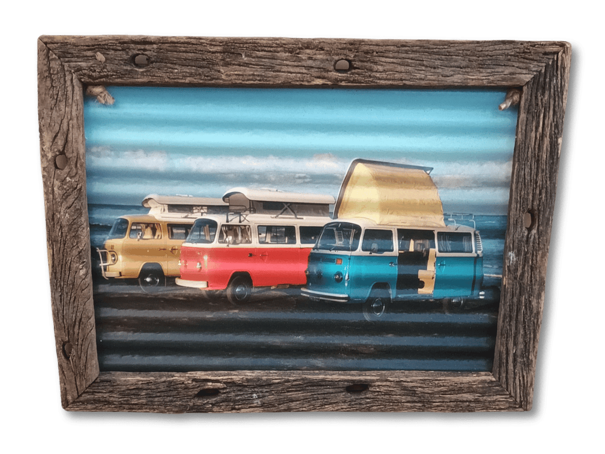 Volkswagon - Camper Vans (A3, Corrugated Iron)