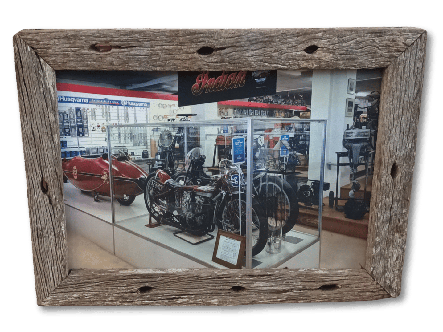 Burt Munro - Indian on display (A3)