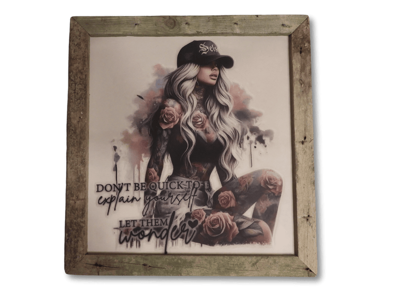 Don't be too quick to Explain Yourself