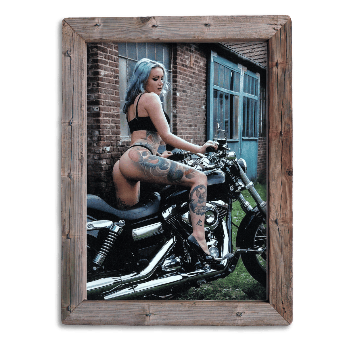 Tattooed Women on Bike