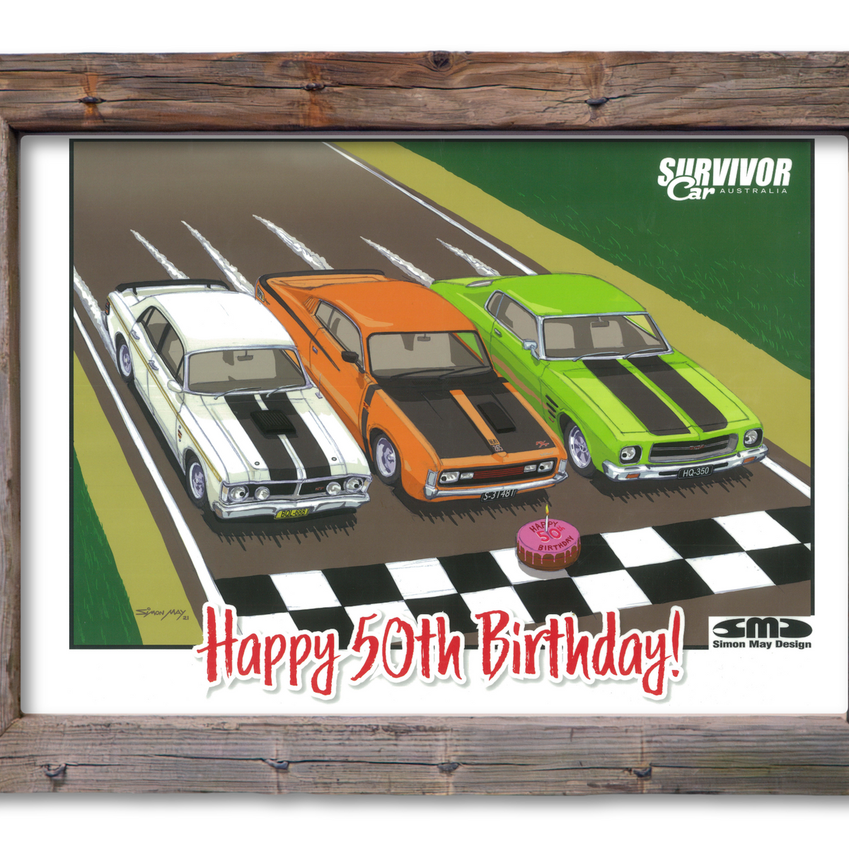 Survivors Car - Happy 50th Birthday